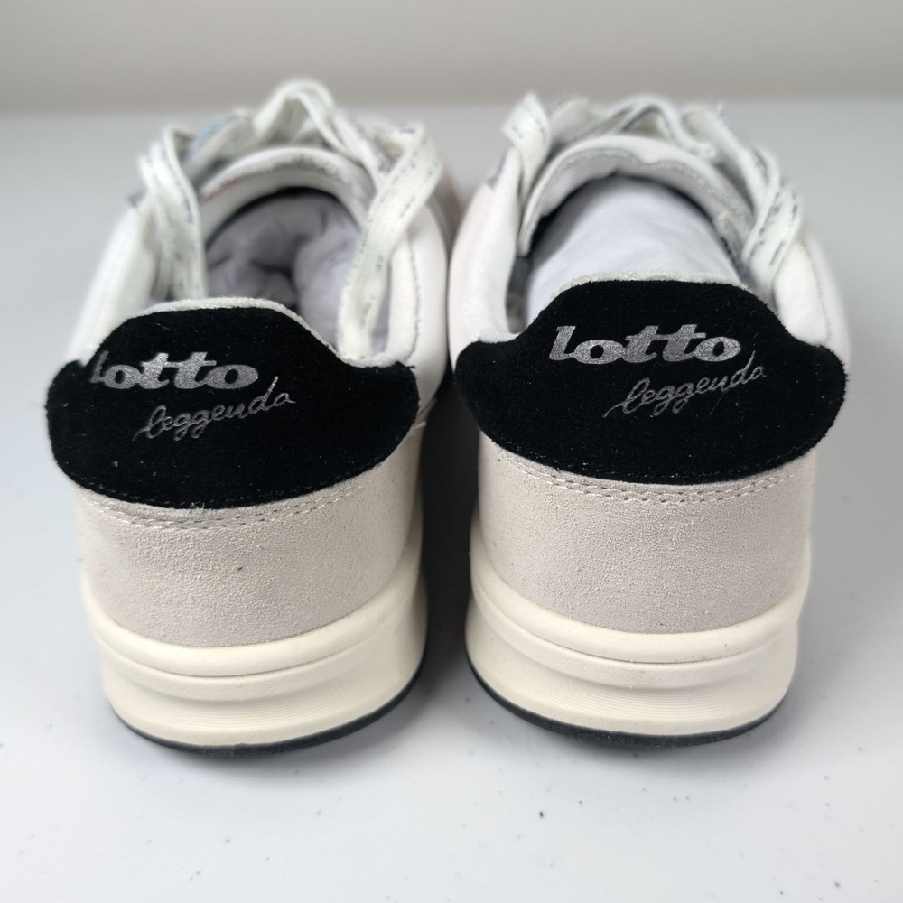 Lotto Leggenda Womens 9.5 Signature Sneakers White Suede Retro Court Streetwear - Picture 7 of 7